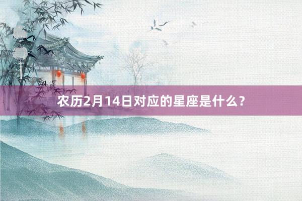 农历2月14日对应的星座是什么？